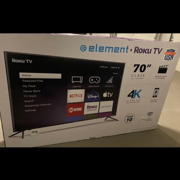 ELEMENT 70"Inch Class 4K UHD LED Roku Smart TV HDR - Picture 5 of 7